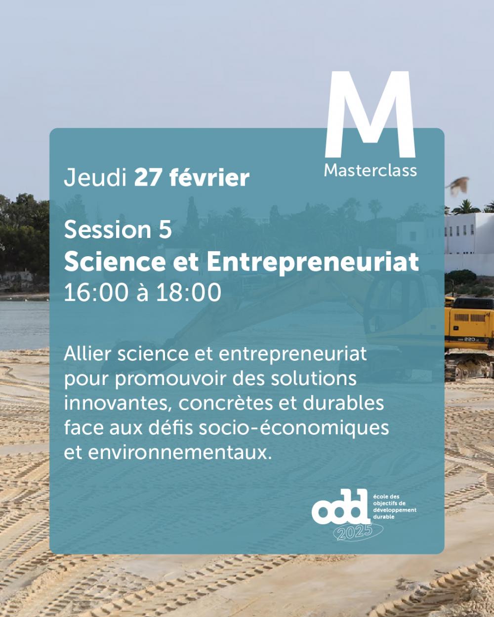 Formation digitale - Session 5 :  Science et Entrepreneuriat