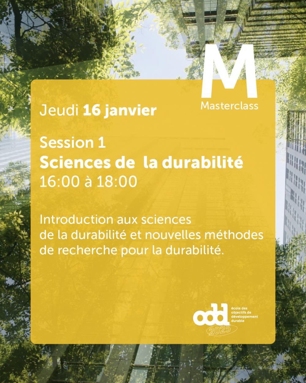 Formation digitale - Session 1 : Quelles sciences pour les ODD ? 