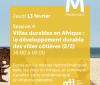 Formation digitale - Session 4 : Villes durables en Afrique : le développement durable des villes côtières (2/2) 